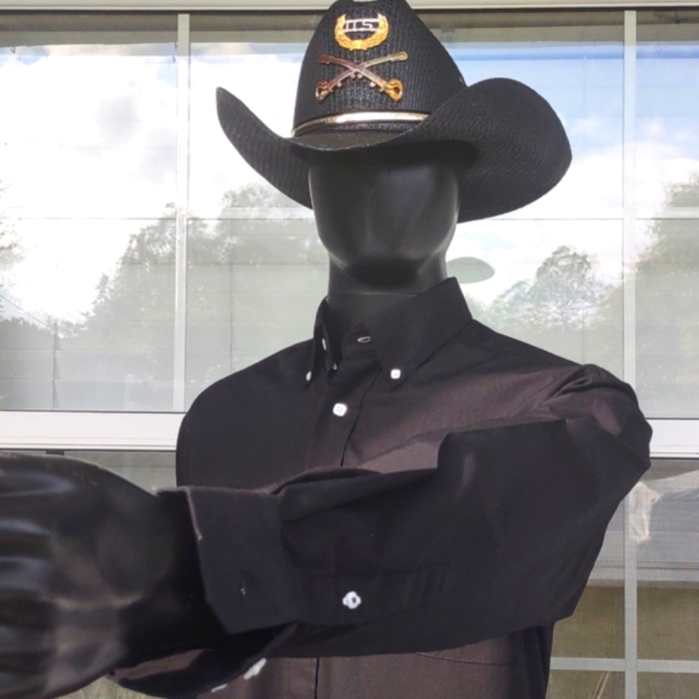 Cinch Solid Pinpoint Cottonwestern Riding Shirt I… - image 2